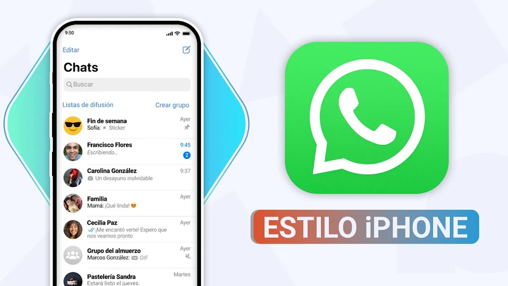 tema estilo iphone ios para whatsapp ultima version