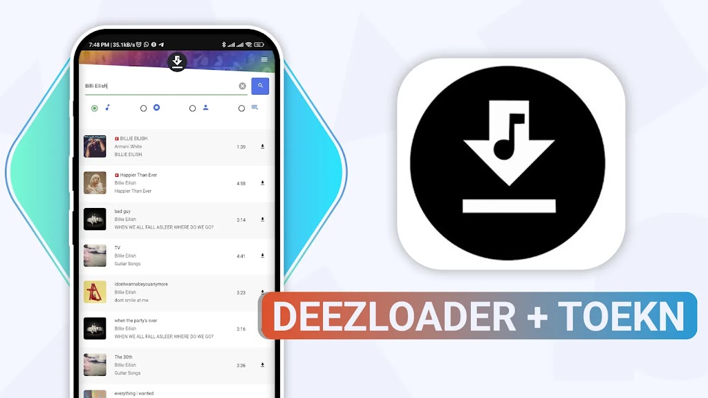 descargar deezloader para android ultima version arl token usertoken