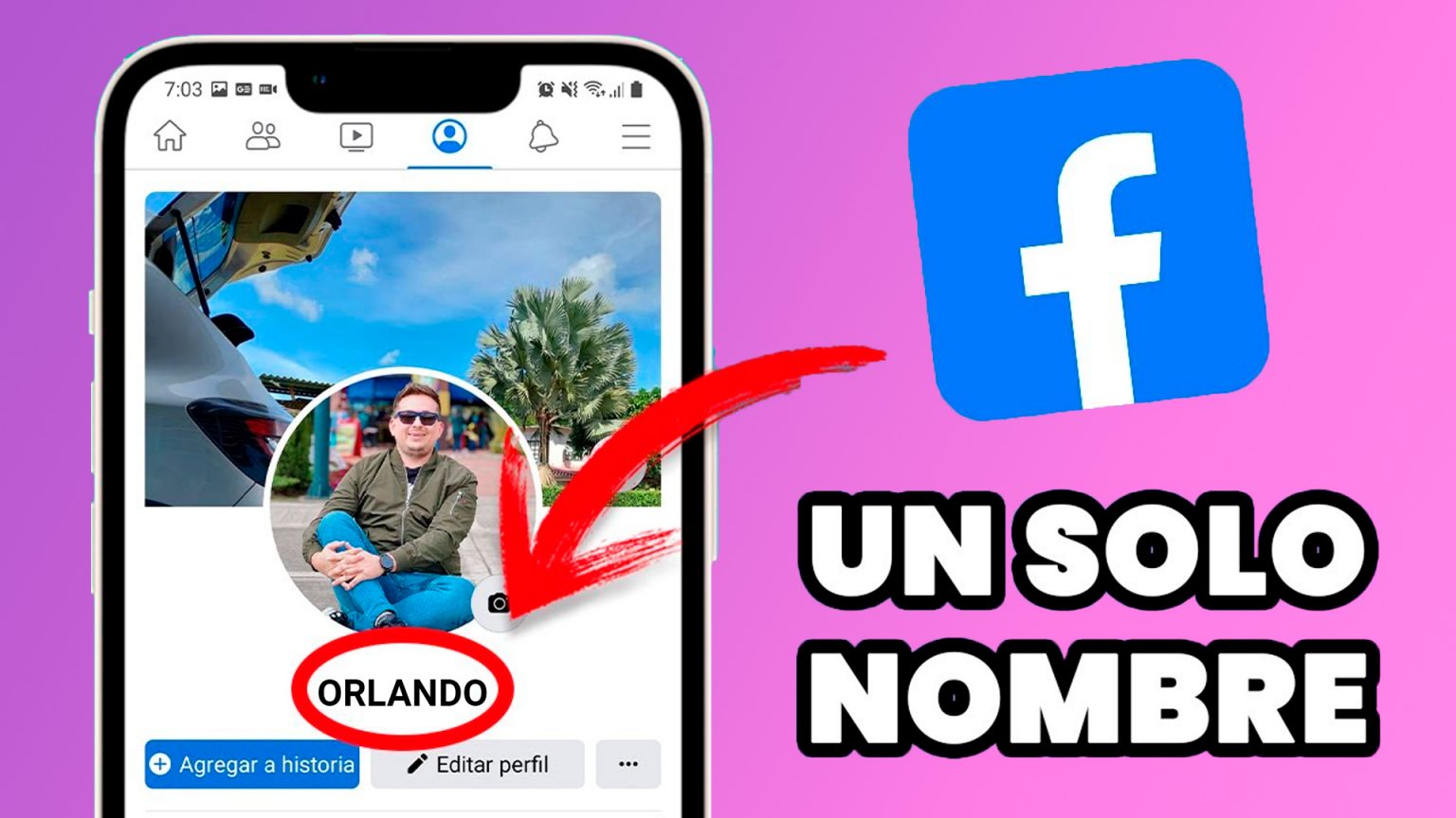 ᐉ🌈💫 Como poner un solo nombre en facebook 2023 CyanDroid